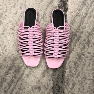 Rebecca Minkoff pink sandals size 6